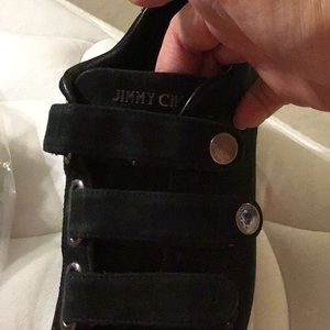 Jimmy Choo Black Slip on Sneakers